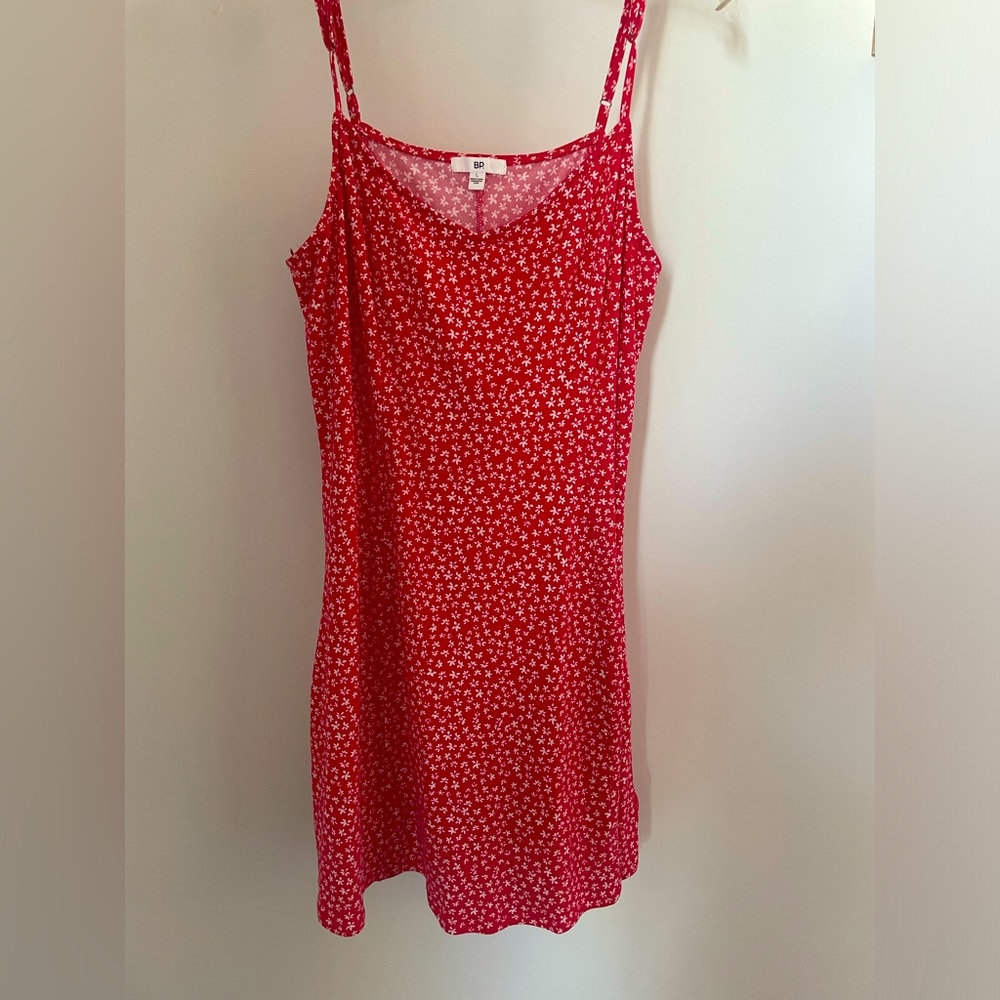 Red Floral Minidress